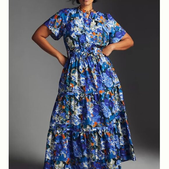 Anthropologie The Somerset Maxi Dress 1X - Picture 3 of 10